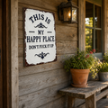 Vintage Metal Tin Sign - This Is My Happy Place Don’t Fuck It Up