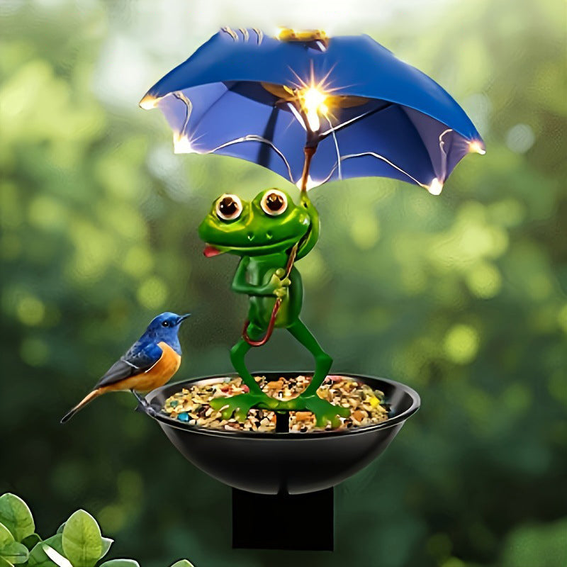 🐸LAST DAY SALE 50%OFF✨ Magical frog decoration with night light – weatherproof & cute!